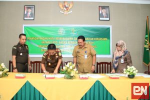 UPTD Bapenda Provinsi Kaltim Wilayah Bontang Teken MoU dengan Kejaksaan
