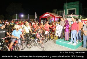 Kodim 0908 Bontang Gelar Gowes Malam