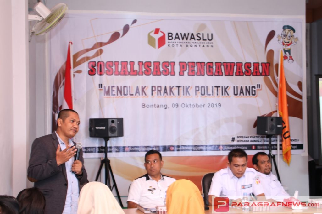 Bawaslu Kota Bontang Gelar Sosialisasi “Menolak Praktek Politik Uang”