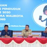 Badan Pusat Statistik (BPS) mencanangkan pengisian sensus data penduduk secara online di Pendopo walikota Bontang, Senin 24/2/2020 (Foto: humas Bontang)