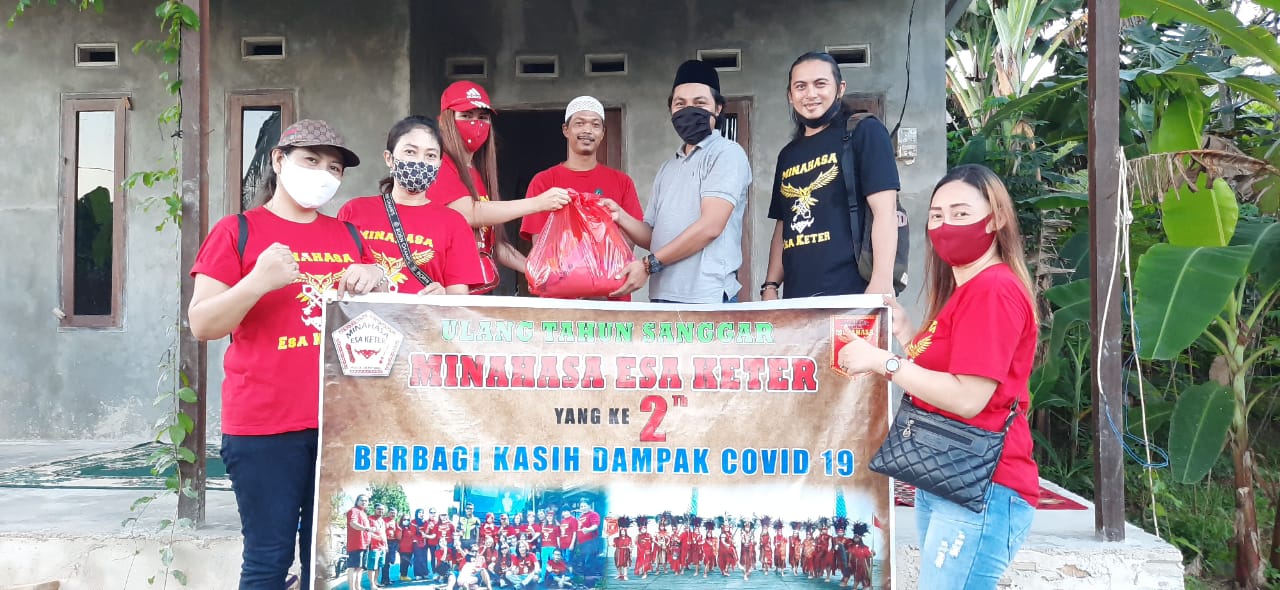 Aksi sosial Sanggar Seni Minahasa Esa Keter