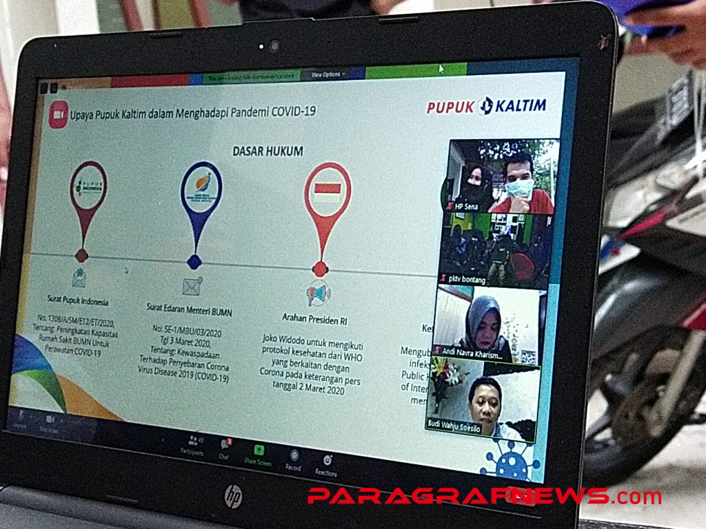 Pererat Silaturahmi, Pupuk Kaltim Gelar Bukber Virtual Bareng Insan Pers Bontang