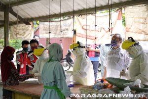Kelurahan Belimbing Adakan Rapid Test Ditiga Titik Lokasi Pedagang