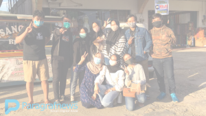 Bontang Bersinergi dan Teamuda Bagikan Ratusan Masker Kain dan Hand Sanitizer Gratis