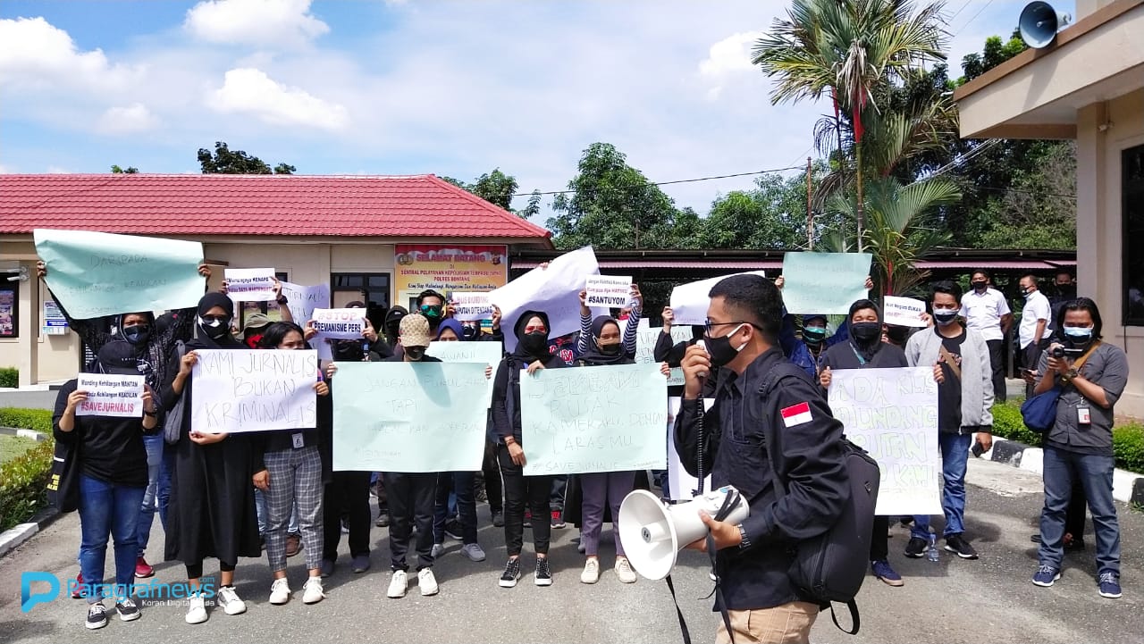 Aksi Solidaritas Jurnalis Bontang