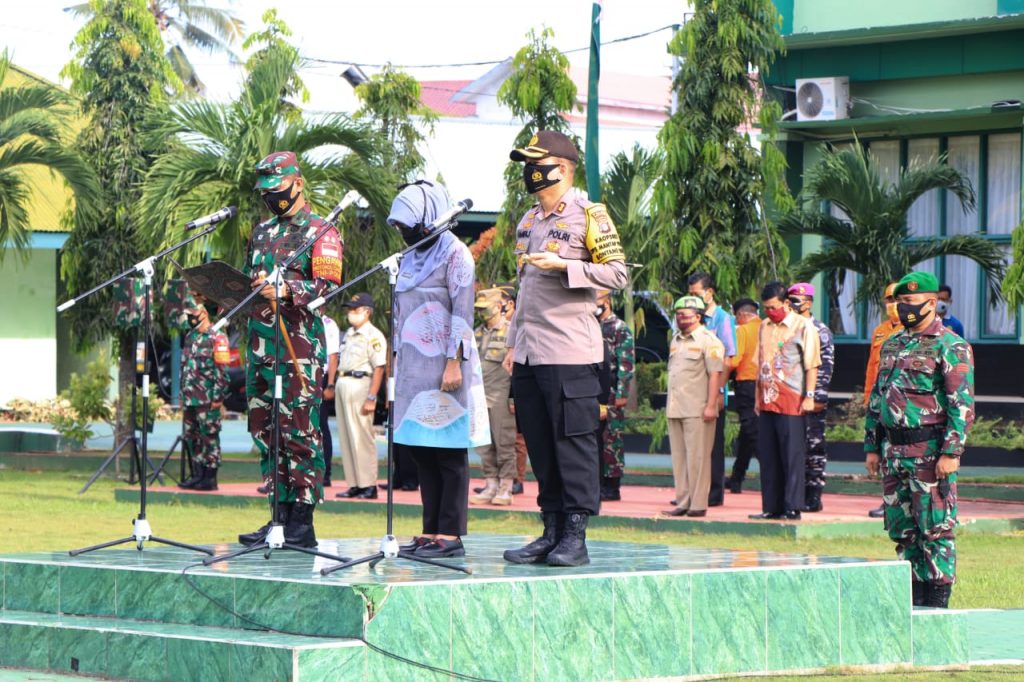 Kodim 0908 Bontang Gelar Penegakan Disiplin Protokol Kesehatan