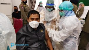 Ini Persiapan Agus Suhadi Anggota DPRD Bontang Sebelum Divaksinasi
