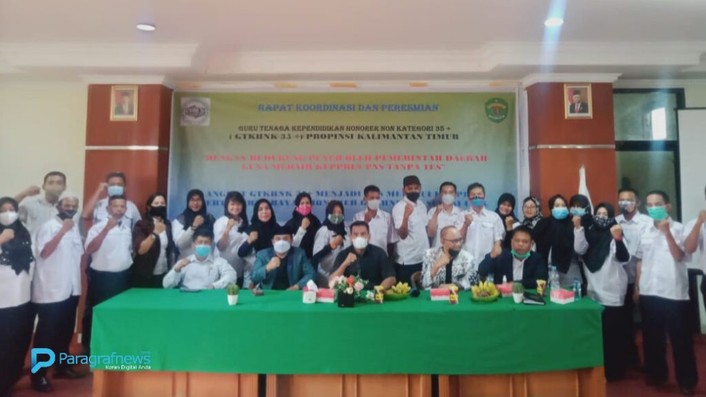 Dampingi Delegasi GTKHNK Bontang, Agus Haris Nyatakan Siap Dukung Honorer Guru Umur 35+ Diangakat PNS Tanpa Tes