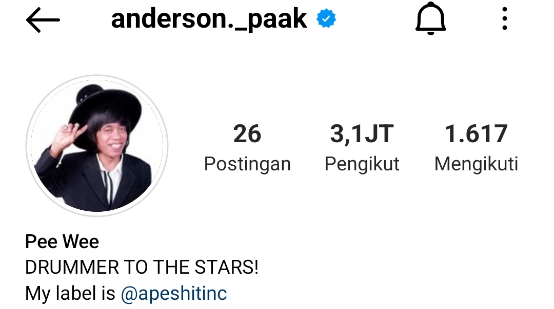 Anderson Paak Gunakan Foto Pak Tarno