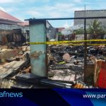 Salah satu rumah warga yang ludes terbakar di Jalan di Iman Bonjol tepatnya sebelah Masjid Taqwa, RT 14 Kelurahan Dumai Kota Kecamatan Dumai Kota, Provinsi Riau / zonaberita