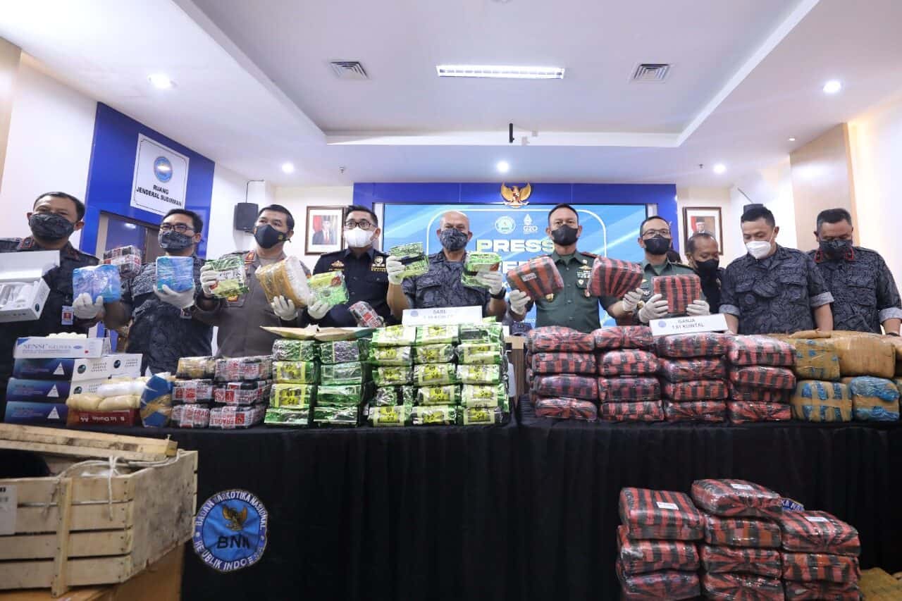 BNN Ungkap 11 Kasus Juni Juli Amankan 3 kuintal Narkoba