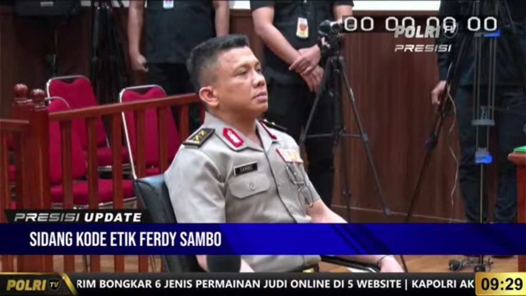Sidang Kode Etik Polri : Irjen Ferdy Sambo Resmi Dipecat
