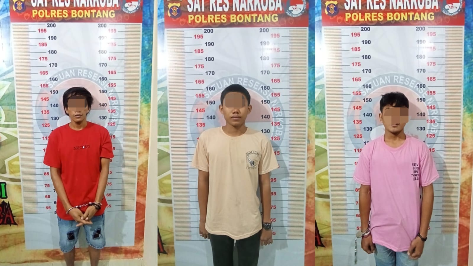 Polres Bontang Bekuk 3 Pengedar Sabu