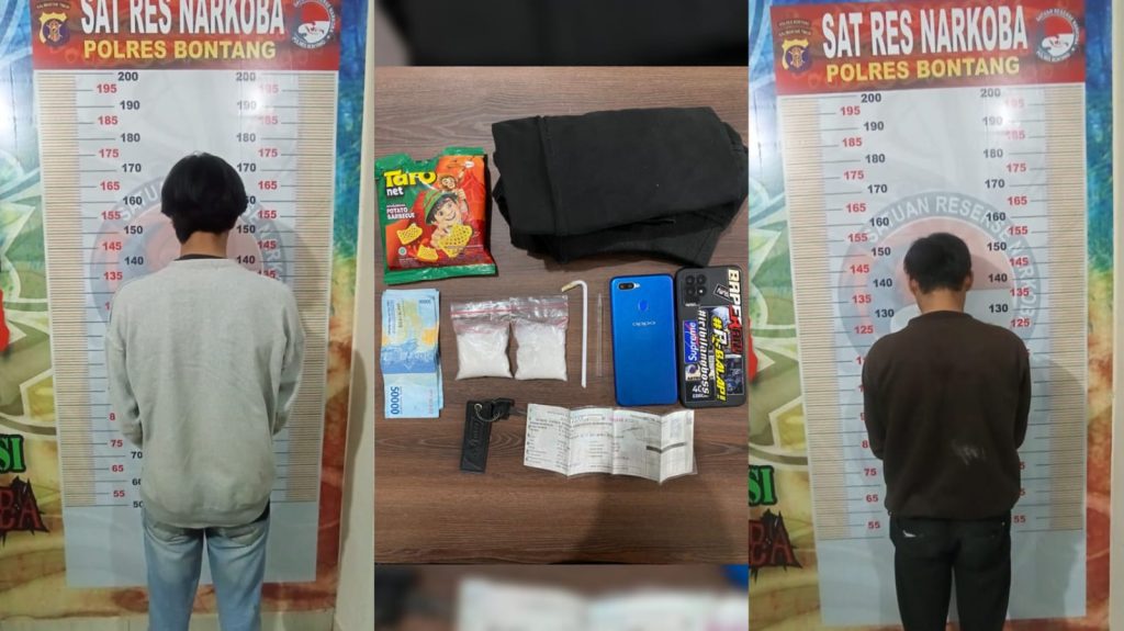 Dua Kurir Narkoba Asal Sangkulirang Dibekuk Polres Bontang Usai Transaksi 96 Gram Sabu