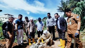 Peletakan Batu Pertama Pembangunan Sekretariat K2M, Amir Tosina : Tahun Depan Sudah Bisa Difungsikan