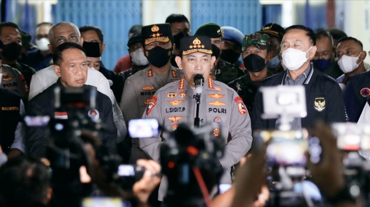 6 tersangka tragedi kanjuruhan