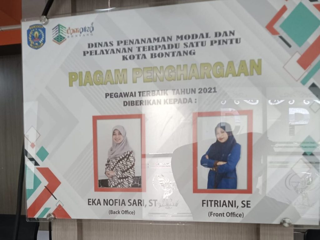 Tingkatkan Produktivitas, DPMPTSP Bontang Beri Reward bagi Pegawai Terbaik Tiap Tahun