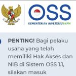 Daftar Perizinan di OSS