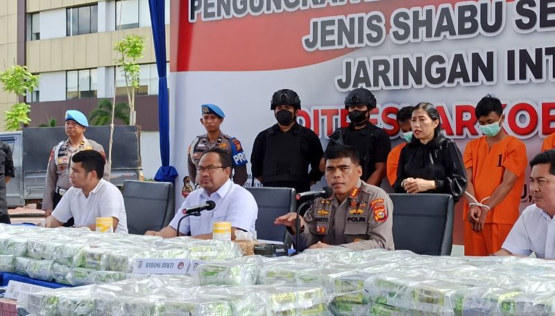 Polda Riau Gagalkan Aksi Pengedaran Narkoba 276 Kg