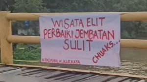 Sindir Jembatan Sambera Muara Badak Rusak “Wisata Elit Perbaiki Jembatan Sulit Chuaks” Padahal Kukar Kaya
