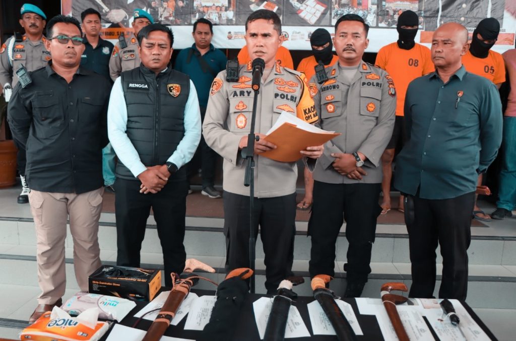 Tangan Korban Putus, Polresta Samarinda Ringkus 4 Tersangka Penganiayaan Berat