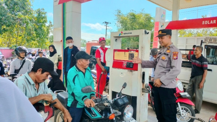 Polres Bontang Sidak SPBU