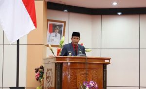 Pjs Wali Kota Bontang Hadiri Rapat Paripurna DPRD Penyampaian Nota Keuangan APBD 2025