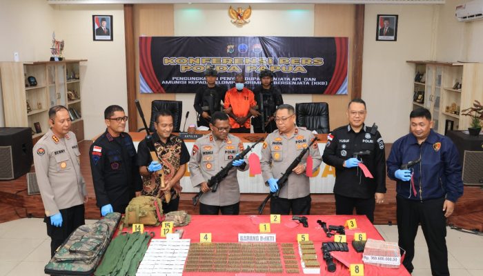 Satgas Ops Damai Cartenz-2025 Gagalkan Penyelundupan Senjata ke KKB di Puncak Jaya