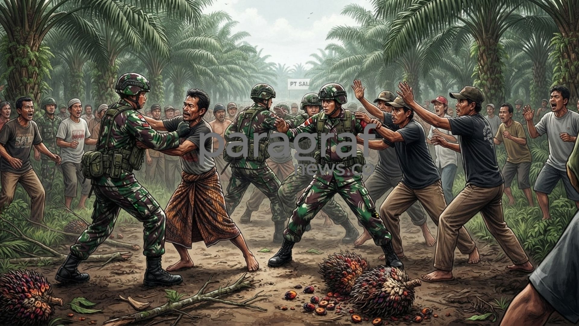 TNI bentrok dengan warga di Jambi