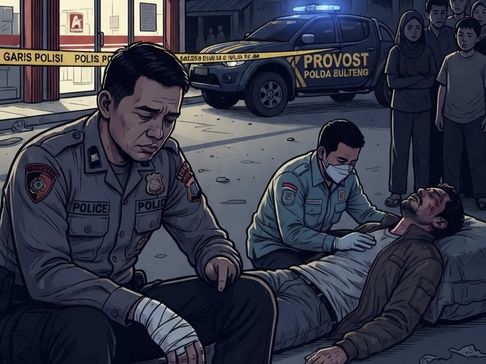 tukang parkir tewas ditembak polisi