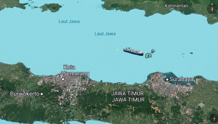 Breaking: Kapal Virgo Transport 8 Hilang Kontak di Laut Jawa, Bawa 243 Orang dari Surabaya ke Banjarmasin