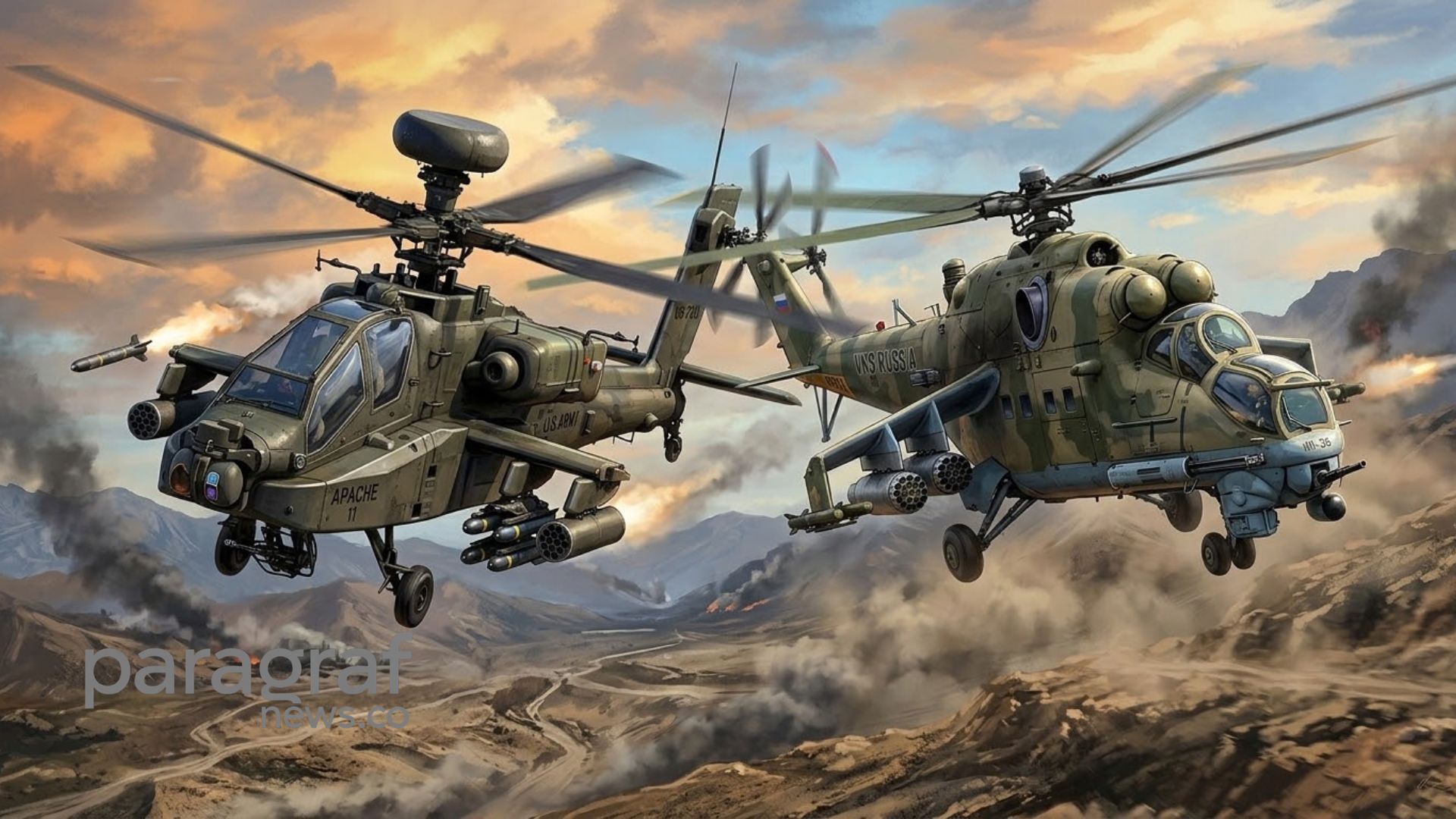 Mi-35M dan Apache AH-64E TNI AD untuk misi di Papua