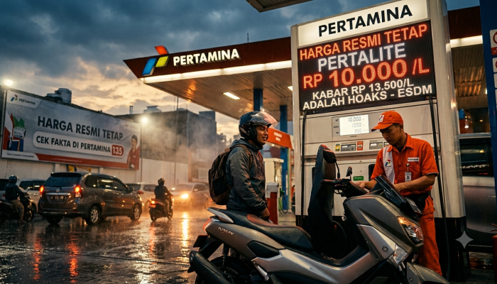 Pertalite Dikabarkan Naik Jadi Rp13.500 Mulai 26 September 2026, ESDM: Hoaks