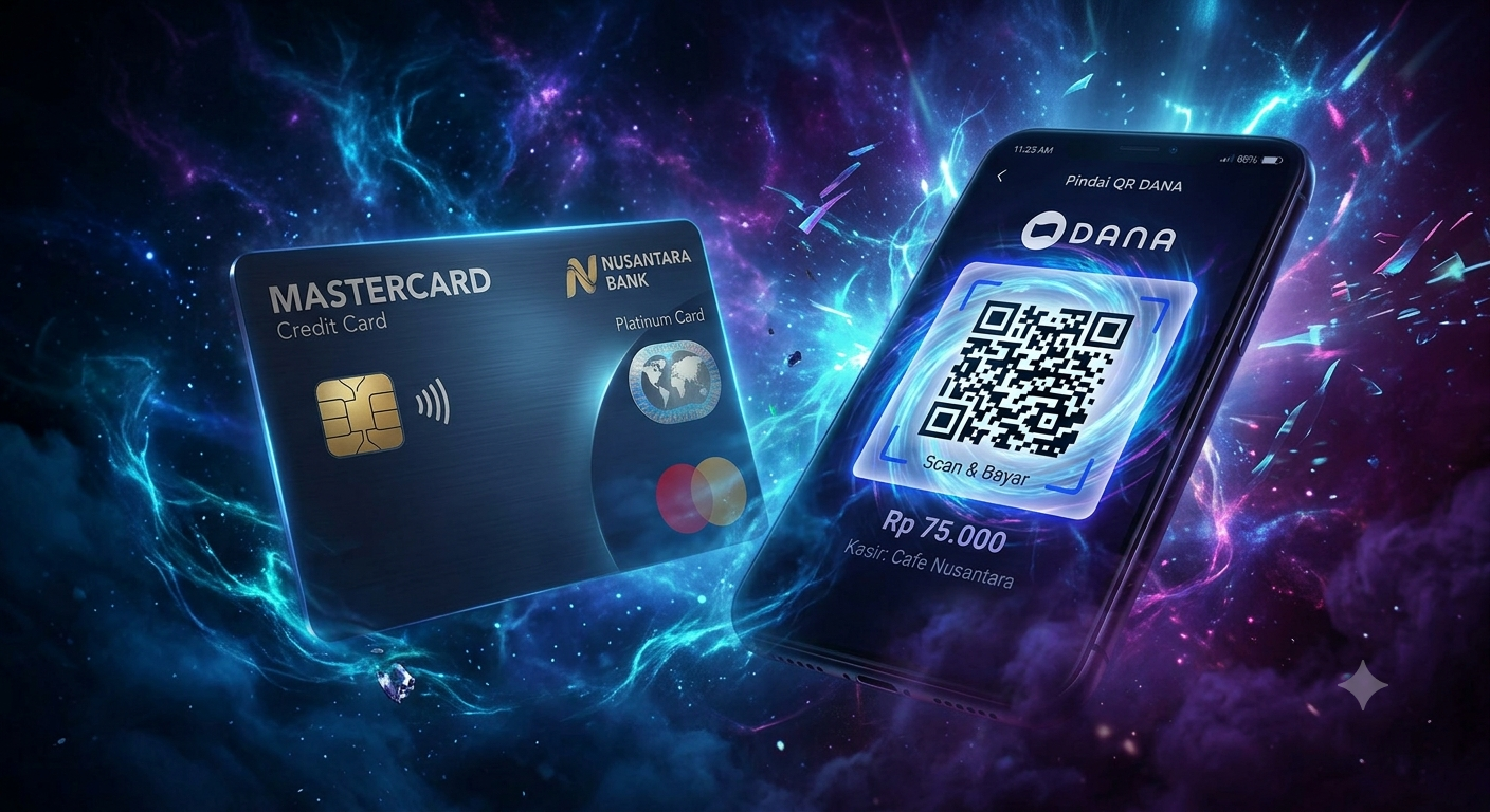 kartu kredir DANA QR