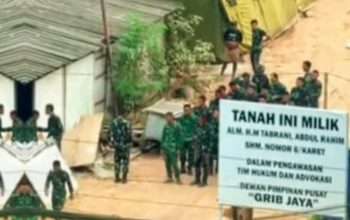 tenda TNI Grib Jaya