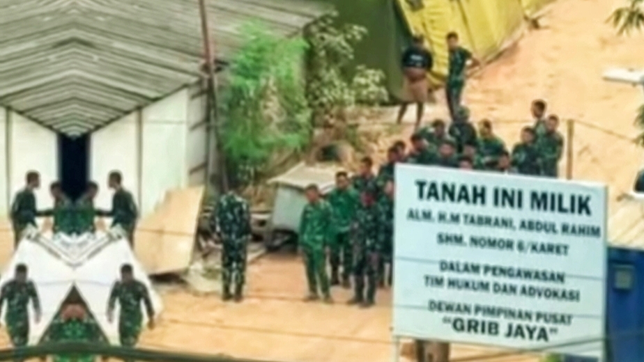tenda TNI Grib Jaya