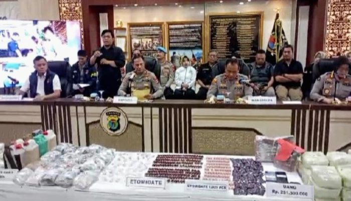 Polda Lampung Bongkar Jaringan Narkoba Internasional, 89 Kg Sabu Disita