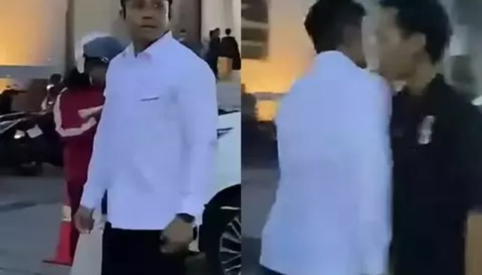 Viral! Aksi Arogan Ajudan Gubernur Kaltim Senggol Mahasiswa GMNI