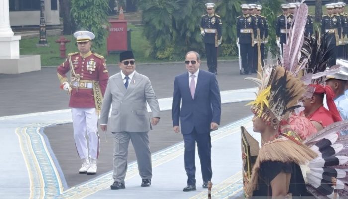 Prabowo Sambut Presiden Mesir Al-Sisi di Istana Merdeka, Kerja Sama Strategis Jadi Agenda Utama