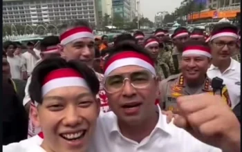Raffi Ahmad Klarifikasi Deklarasi Sumpah Pemuda Bundaran HI: “Saya Hanya Undangan”